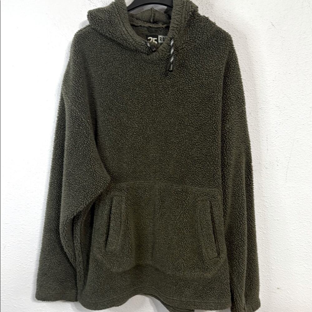 Roots 25 Khaki Sweater Cozy Knit Design Pullover Size XL